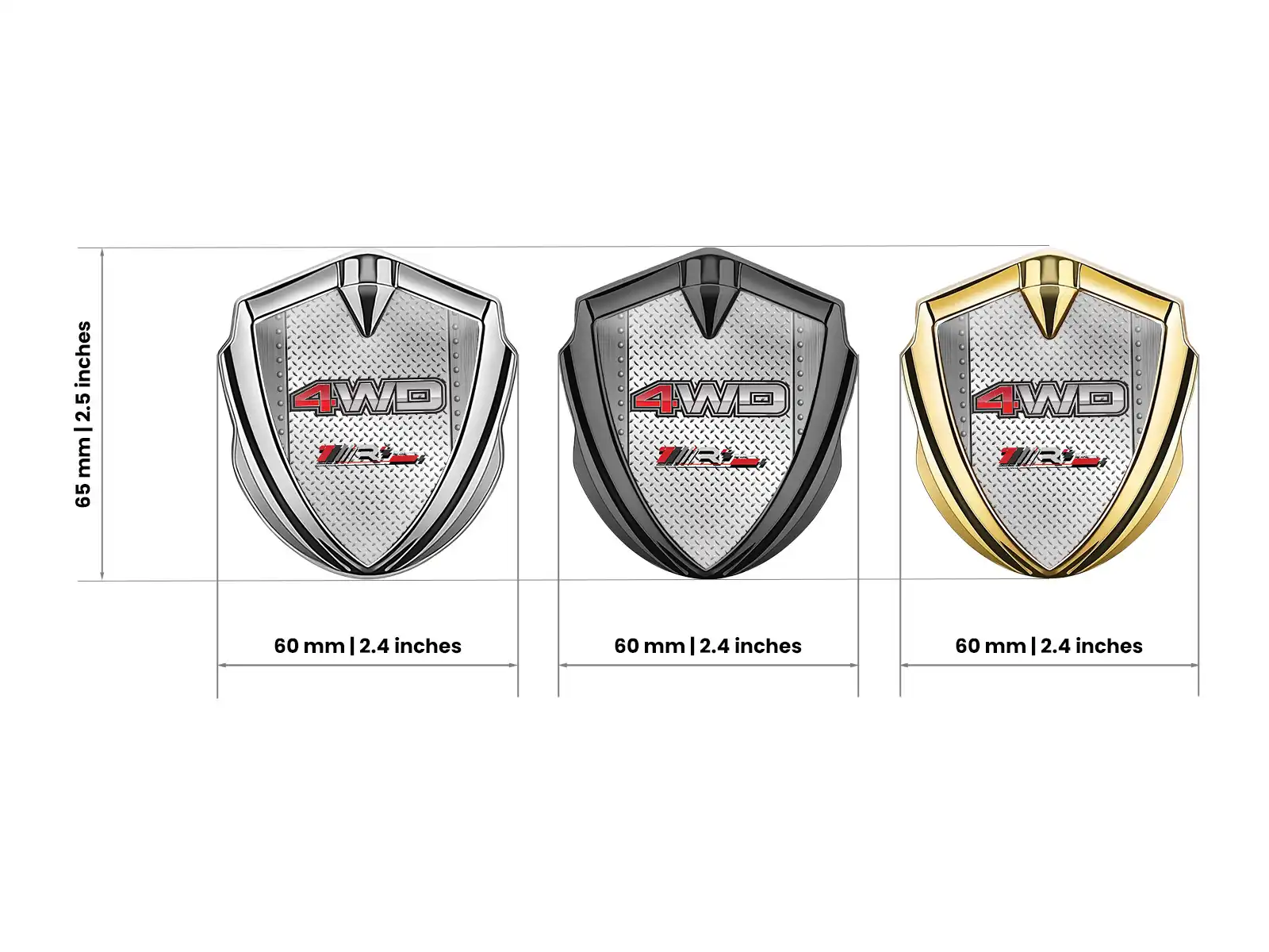 Silicone Emblem Badge Luxury Design Alloy Edge